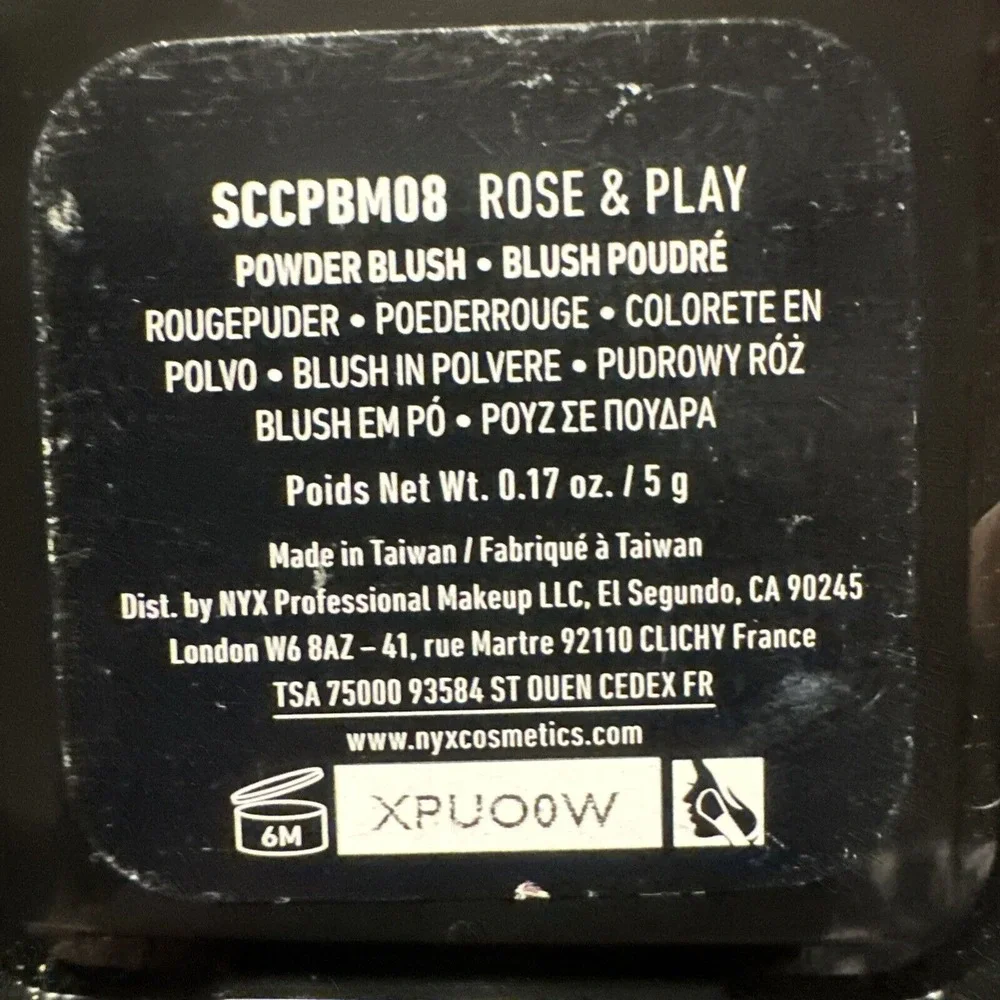 NYX Sweet‎ Cheeks Matte Creamy Powder Blush SCCPBM08 Rose & Play